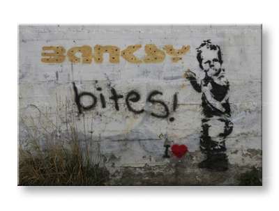A kép vásznon 1 db Street ART - Banksy