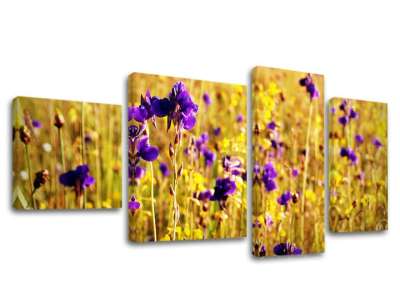 4 részes falfestmény FLOWERS KV088E40