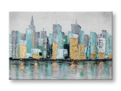 Festett falfestmény CITY 1 rész 90x60 cm CFAZH6545E1