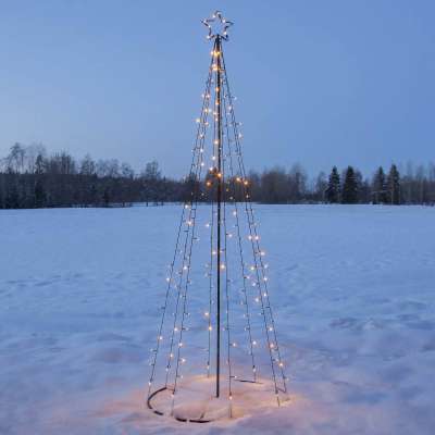 LED kültéri dekoráció Light Tree, LED-ek részben villogó