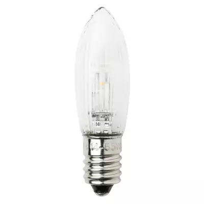 E10 0,3W 14-55V LED tartalék izzók 3db gyertya