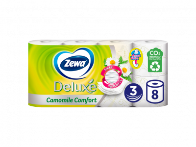 Zewa deluxe toalettpapír camomile fehér 3rétegű 8tekercses