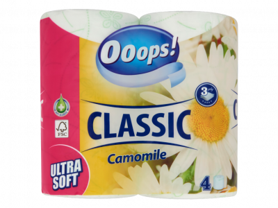 Ooops! Classic Camomile toalettpapír 3rétegű 4tekercs