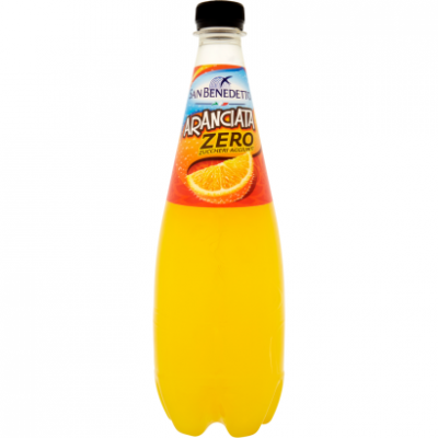 San Benedetto Zero Aranciata szén-dioxiddal dúsított cukormentes narancs ízű üdítőital 0,75 l