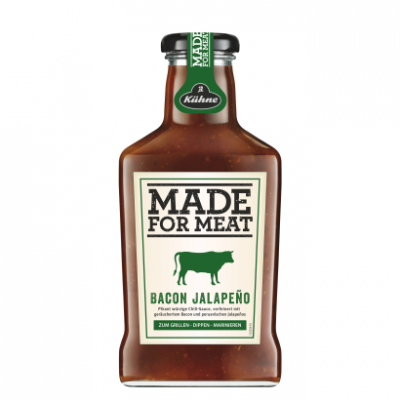 Kühne Made For Meat szalonna-jalapeno szósz 375 ml