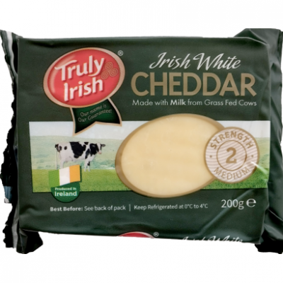 Truly Irish fehér, zsíros, kemény cheddar sajt 200 g