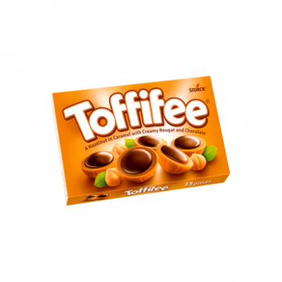 Toffifee mogyoró karamellben, mogyorós nugátkrémmel és csokoládéval 125 g