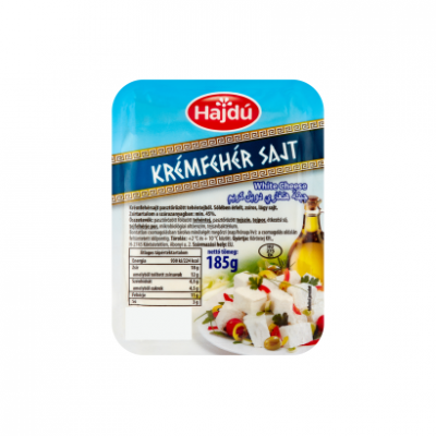 Hajdú krémfehér sajt 185 g