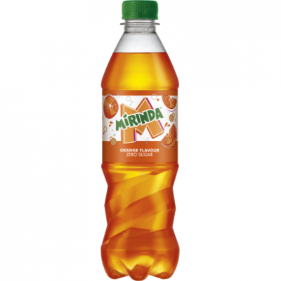 Mirinda energiamentes narancs ízű szénsavas üdítőital édesítőszerekkel 500 ml