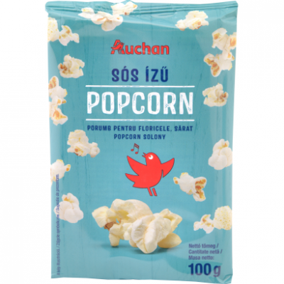 Auchan Kedvenc Popcorn sós ízű 100 g