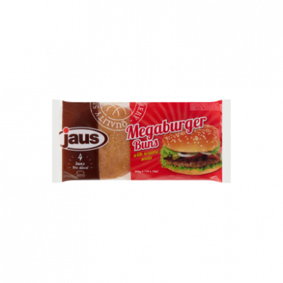 Jaus szezámmagos hamburger zsemle 4 x 75 g (300 g)