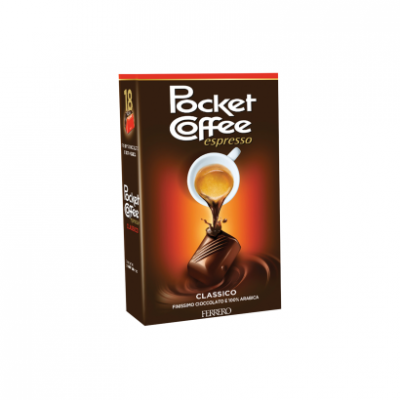 Pocket Coffee csokoládé és tejcsokoládé praliné folyékony kávéval töltve 18 db 225 g