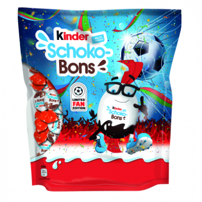 Kinder Schoko-Bons tejcsokoládé bonbonok tejes krémmel és mogyoródarabkákkal töltve 300 g