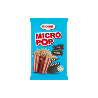 Mogyi Micro Pop sós, mikrohullámú sütőben elkészíthető pattogatni való kukorica 100 g