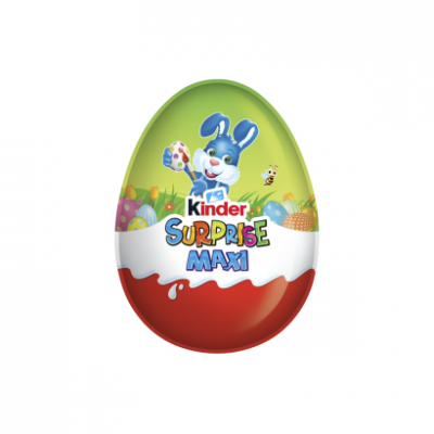 Kinder Surprise Maxi belső tejes réteggel bevont tejcsokoládé figura, belsejében meglepetéssel 100 g