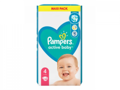 Pampers Active Baby Maxi Pack M4 Pelenka, 58 db