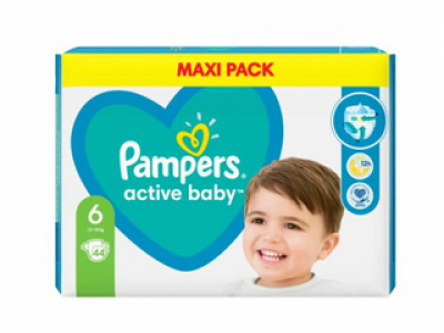 Pampers Active Baby Maxi Pack M6 Pelenka, 44 db