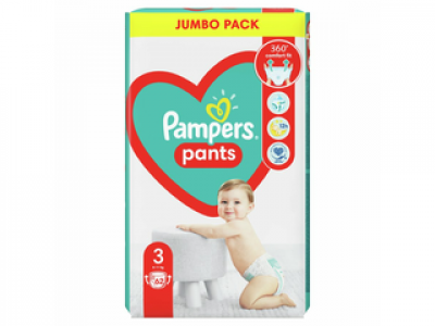 Pampers Pants Jumbo Pack bugyipelenka, 3-as méret, 62 db