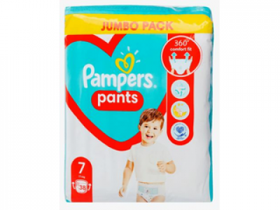 Pampers Jumbo Pack Bugyipelenka, 17+ kg, 38 db