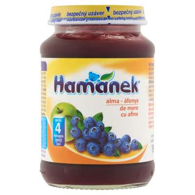 Hamánek Bébiétel Alma- Áfonya 4 Hónapos Kortól - 190 g