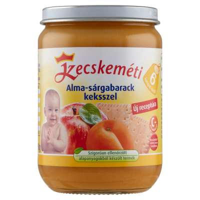 Kecskeméti Bébiétel Sérgabarack keksz Ízesítéssel 6 Hónapos Kortól - 190 g