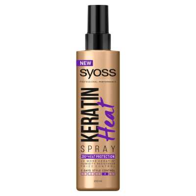 Syoss Keratin Heat Hővédő Hajformázó spray - 200 ml