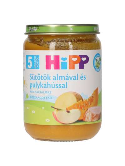 Hipp Bébiétel Sütotök Pulykahús Ízesítéssel 5 Hónapos Kortól - 190 g