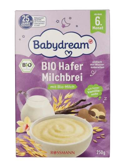 Babydream jó éjt tejpép zabbal 6 hónapos kortól - 250 g