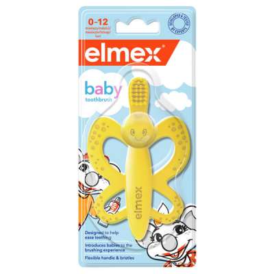 Elmex baby fogkefe és rágóka 0-12 hónapos korig - 1 db