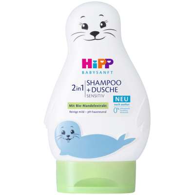 Hipp Sensitiv Babysanft Fókás Tusfürdo És Sampon - 200 ml