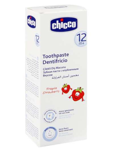 Chicco Fogkrém Eper Ízű 12 Hónapos Kortól - 50 ml