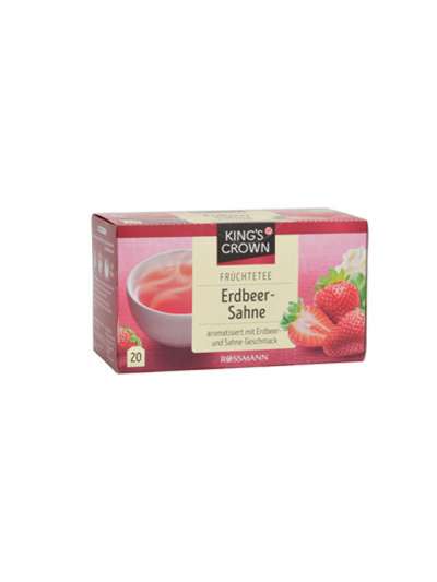 King's Crown Tea eper-tejszín ízben - 60 g