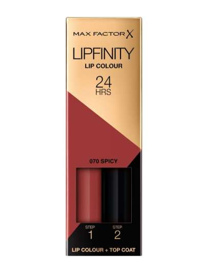 Max Factor Lipfinity kétlépcsős tartós ajakrúzs /70 spicy - 1 db