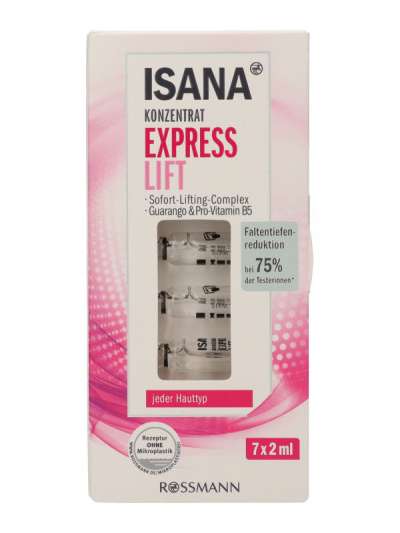 Isana express lift koncentrátum ampulla 7 x 2 ml - 7 db