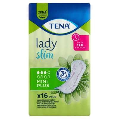 Tena Lady Mini Plus szárny nélküli enyhe inkontinencia betét - 16 db