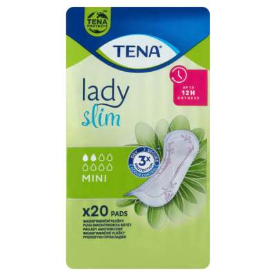 Tena Lady Mini szárny nélküli enyhe inkontinencia betét - 20 db
