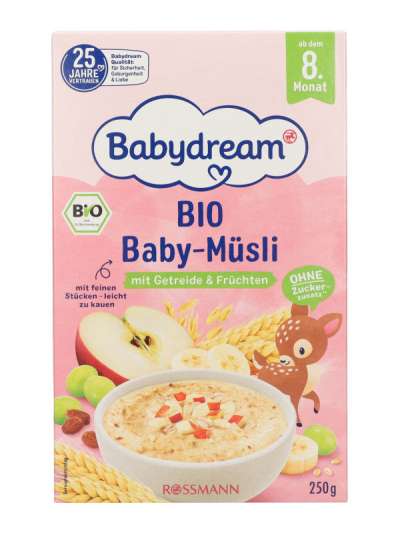 Babydream müzli gyümölccsel 8 hónaposkortól - 250g