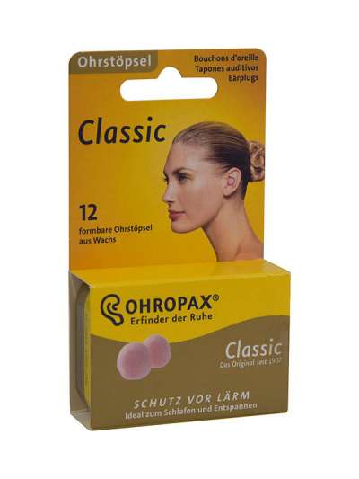 Ohropax Classic viaszos füldugó - 12 db