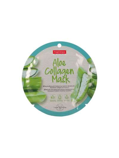 Purederm Aloe Vera Kollagénes fátyolmaszk - 1 db