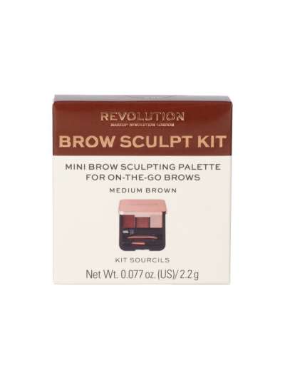 Revolution Sculpt szemöldökformázó szett /medium brown - 1 db