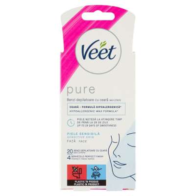 Veet Pure hideggyanta szalagok arcra - 20 db