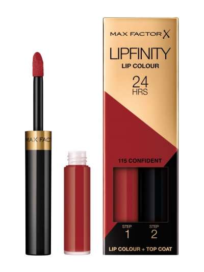 Max Factor Lipfinity kétlépcsős tartós ajakrúzs /115 confident - 1 db