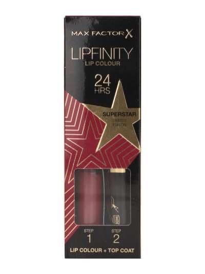 Max Factor Lipfinity kétlépcsős tartós ajakrúzs /086 risingstar - 1 db