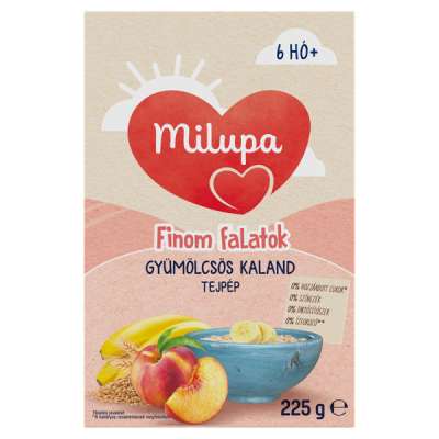 Milupa Finom falatok Gyümölcsös Kaland tejpép 6 hónapos kortól -  225 g