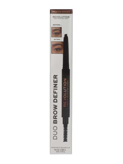 Revolution Brow Definer duo szemöldökceruza /barna - 1 db