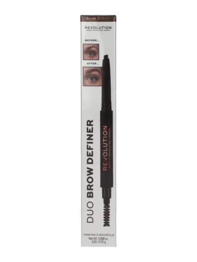 Revolution Brow Definer duo szemöldökceruza /sötét barna - 1 db