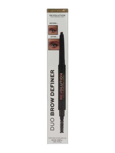Revolution Brow Definer duo szemöldökceruza /világos barna - 1 db
