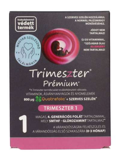 Trimeszter Premium 1 várandós vitamin 0-3 hónap - 60 db