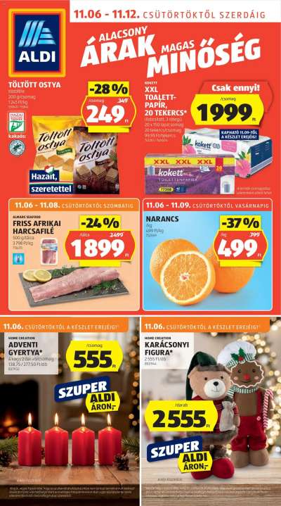 Akciós újság Aldi