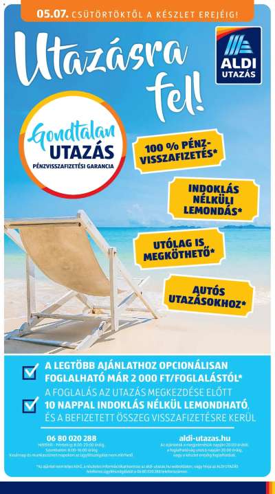 Aldi Utazás katalógus